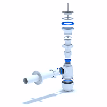 Belvit Waschbecken Siphon 1 1/2" Ø40 mm