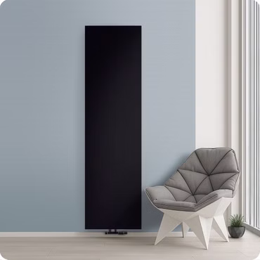 Belrad Vertikal Plan Typ 22 Heizkörper Schwarz Matt 2000 x 600 (HxB) 2263w