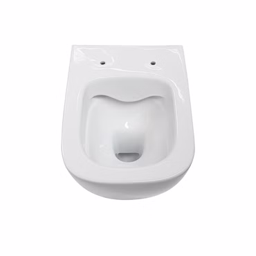 BELVIT Hänge-WC spülrandlos in Weiß - Modernes Wand-WC aus Sanitärkeramik mit sparsamer 4 Liter Spülmenge und verdeckter Befestigung für das Badezimmer