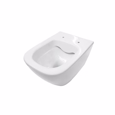 BELVIT Hänge-WC spülrandlos in Weiß - Modernes Wand-WC aus Sanitärkeramik mit sparsamer 4 Liter Spülmenge und verdeckter Befestigung für das Badezimmer