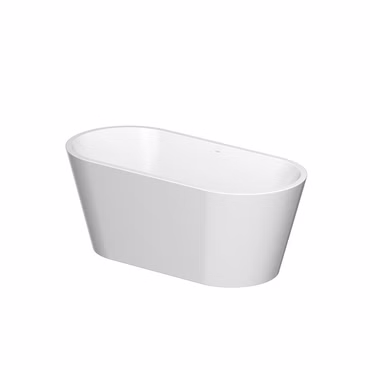Belvit Singapore Freistehende Rund Acryl Badewanne 162x72 cm