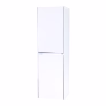 Hayat Badezimmer Hochschrank 130 cm Weiß glänzend