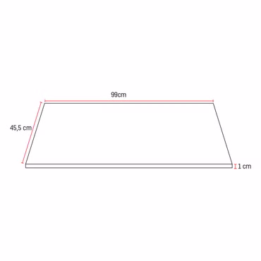 Veroni Solid Surface Waschtischplatte Konsolenplatte 100 cm