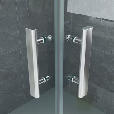 Aloni Eck-Duschkabine Doppel-Schwingtüren Klarglas 6 mm 90 x 90 x 190 cm