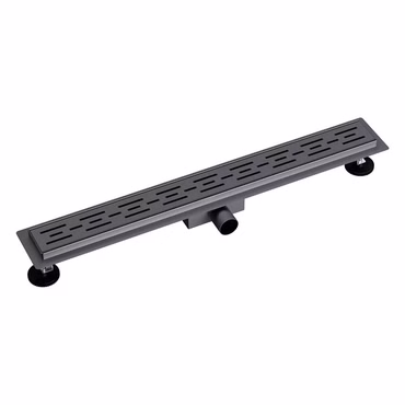 Aloni Duschrinne Standard Grau Gebürstet 50cm