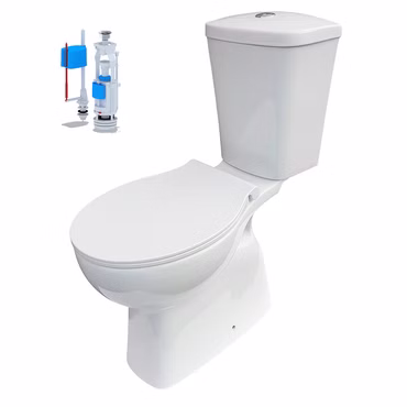 Barrierefrei Behindertengerecht WC Abgang Boden Komplettset + Deckel/Spülkasten