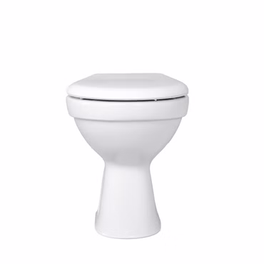 Stand WC Taharet/Bidet/Hygienedusche Abgang Waagerecht Wand + Softclose Deckel