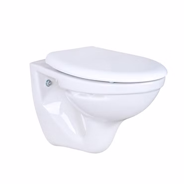 Belvit Wand Hänge WC Abgang Wand Waagerecht mit Softclose Deckel 520x360x375 cm