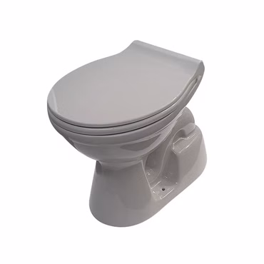 Belvit Stand WC Manhattan Grau Abgang Boden mit Softclose-Deckel und Spülkasten