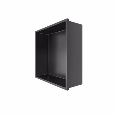 Aloni Wandnische Edelstahl grau gebürstet rostfrei 305x305x100mm