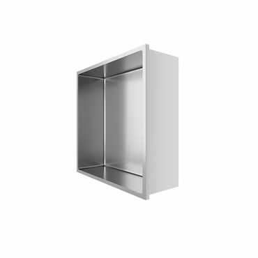 Aloni Wandnische Edelstahl gebürstet rostfrei 305x305x100mm