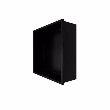Aloni Wandnische Edelstahl schwarz matt rostfrei 305x305x100mm