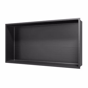 Aloni Wandnische Edelstahl grau gebürstet rostfrei 300x600x100mm