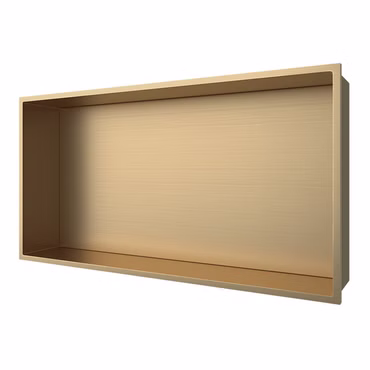 Aloni Wandnische Edelstahl gold gebürstet rostfrei 300x600x100mm