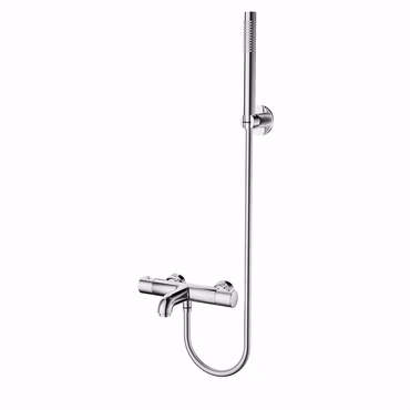 Aloni Wannenarmatur mit Thermostat und Handbrause Chrom