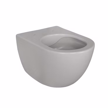 Creavit RIMOFF Wand WC Cool Grey randlos antibakteriell wassersparend zur Wandmontage