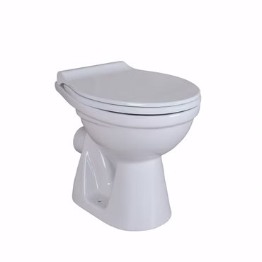Belvit Stand WC Manhattan Grau Abgang Wand mit Softclose-Deckel