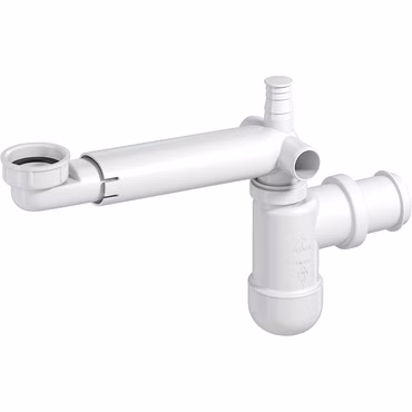 PREVEX Preloc Sifon für Waschbecken / Badezimmer, platzsparender Universal-Siphon | aus recyceltem Kunststoff