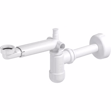 PREVEX Preloc Universal-Platzspar-Siphon für Badwaschbecken | aus recyceltem Kunststoff