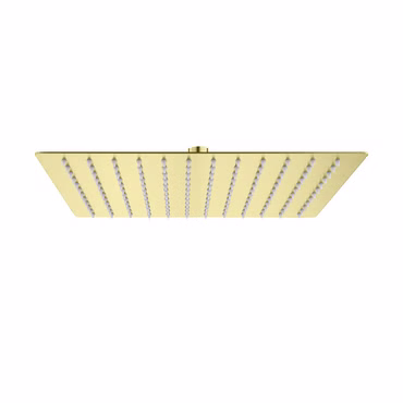 Aloni Regendusche Kopfbrause Quadrat Gold gebürstet 30 x 30 cm