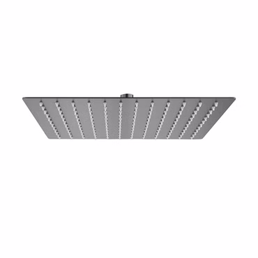Aloni Regendusche Kopfbrause Quadrat grau gebürstet 30 x 30 cm