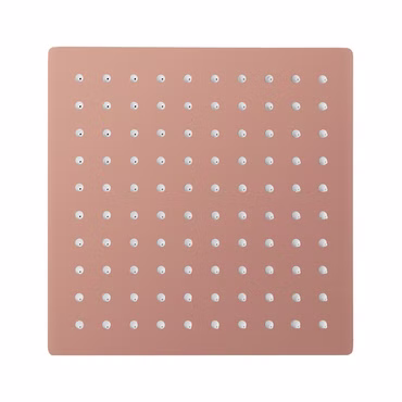 Aloni Regendusche Kopfbrause Quadrat Kupfer gebürstet 30 x 30 cm