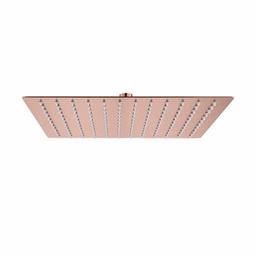 Aloni Regendusche Kopfbrause Quadrat Kupfer gebürstet 30 x 30 cm
