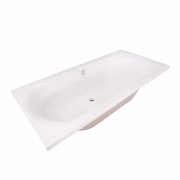 Belvit Vienna Acryl Badewanne Rechteckig Mittelanschluss 180x80cm + Standfüße