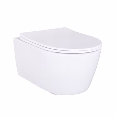 WC-Komplettset mit Geberit Vorwandelement - Wand Hänge WC - Toilette mit Softclose-Deckel & Betätigungsplatte