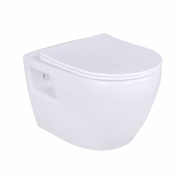 Hänge Wand WC mit Taharet Funktion, Bidet, Absperrventil, aus Keramik kompatibel mit Geberit Vorwandelement