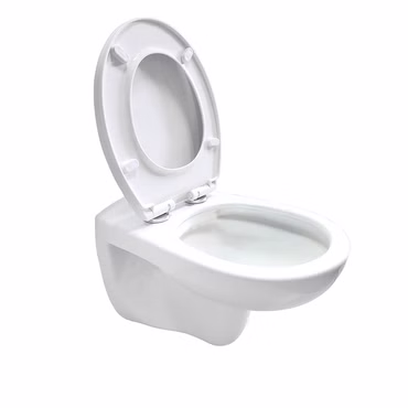 Belvit Wand WC Set Weiß spülrandlos Rimless mit Softclose Sitz und Geberit UP100 Vorwandelement Keramik Tiefspüler