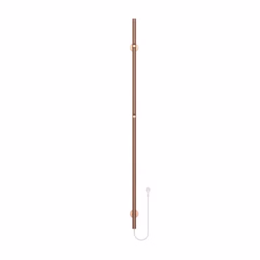 BELRAD Handtuchwärmer elektrisch Einzelrohr 60W Ø2,5 cm 150x6,3x12,7 cm Kupfer gebürstet