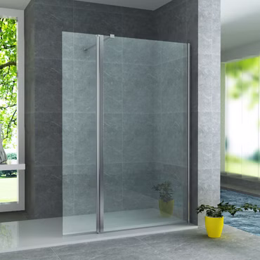 BELVIT 200x60cm 8mm Glas Aluminium Nano Beschichtung Duschabtrennung
