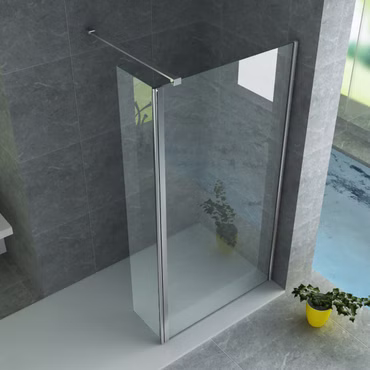 BELVIT 200x60cm 8mm Glas Aluminium Nano Beschichtung Duschabtrennung