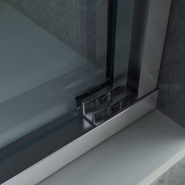 BELVIT Duschabtrennung 3 Schiebetüren 8mm ESG Glas Nano 80x200 cm
