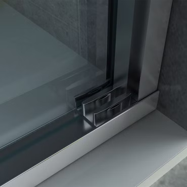 BELVIT Duschabtrennung 3 Schiebetüren 8mm ESG Glas Nano 120x200 cm