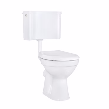 Belvit WC Set Taharet Wandanschluss mit Bidet Funktion, Softclose Sitz und Eck Aufputzspülkasten AP2001