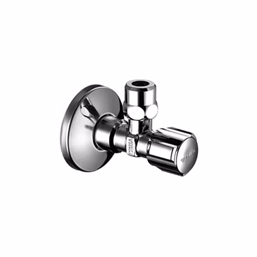 Schell Eckventil COMFORT 1/2" mit Regulierfunktion und ASAG easy Gewinde G 3/8 Abgang, verchromt, Trinkwasser-konform