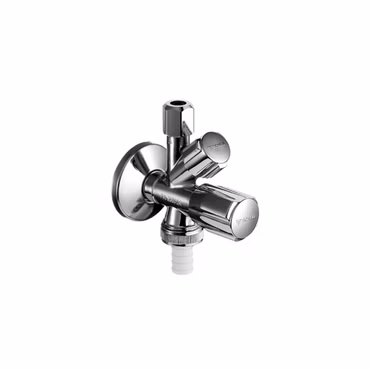 Schell Kombi-Eckventil COMFORT 1/2" mit Geräteanschluss 3/4", Rückflussverhinderer, Fettkammeroberteil, ASAG easy, verchromt