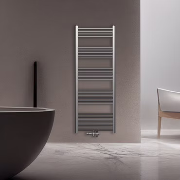 BELVIT Handtuchheizkörper 1200x600 mm Edelstahl gebürstet 414 Watt Links-Rechts-Mittelanschluss