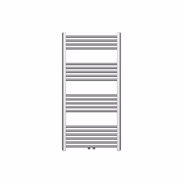 BELVIT Handtuchheizkörper 1200x600 mm Edelstahl gebürstet 414 Watt Links-Rechts-Mittelanschluss