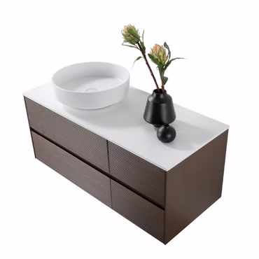 Waschtischplatte 80x1,2x52,5cm Mattweiß Mineralguss