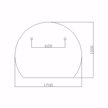 BELVIT LED Badspiegel 100x120 cm mit Touchsteuerung Heizfunktion Antibeschlag
