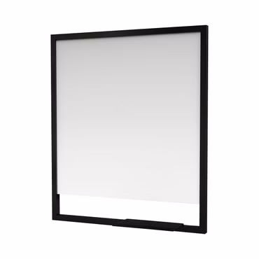 BELVIT Badspiegel 60 cm mit schwarzem Rahmen