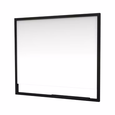 Belvit Spiegel 80 cm mit schwarzem Rahmen
