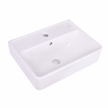 Hansgrohe Handwaschbecken Xanuia Q 45x34 cm weiß glänzend mit Überlauf und Hahnloch