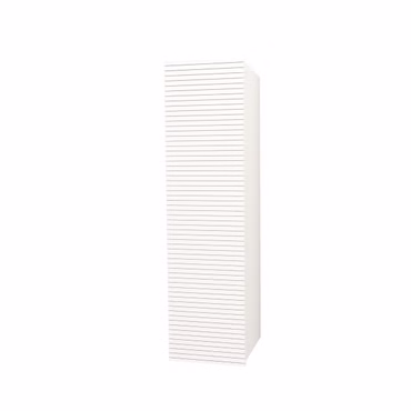 BELVIT ELARA Hochschrank Mattweiß MDF 135x40x39cm mit horizontalem Relief Soft Close