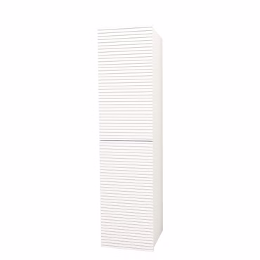 BELVIT ELARA Hochschrank Mattweiß MDF 160x39x39cm mit horizontalem Relief Soft Close
