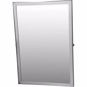 BELVIT Kippbarer Spiegel 70x50 cm Barrierefrei Badspiegel Behindertengerecht mit Neigefunktion