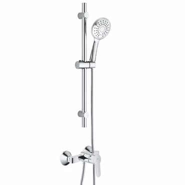 GROHE BauEdge Dusch Set mit Einhandarmatur und Aloni Slim Duschstange chrom